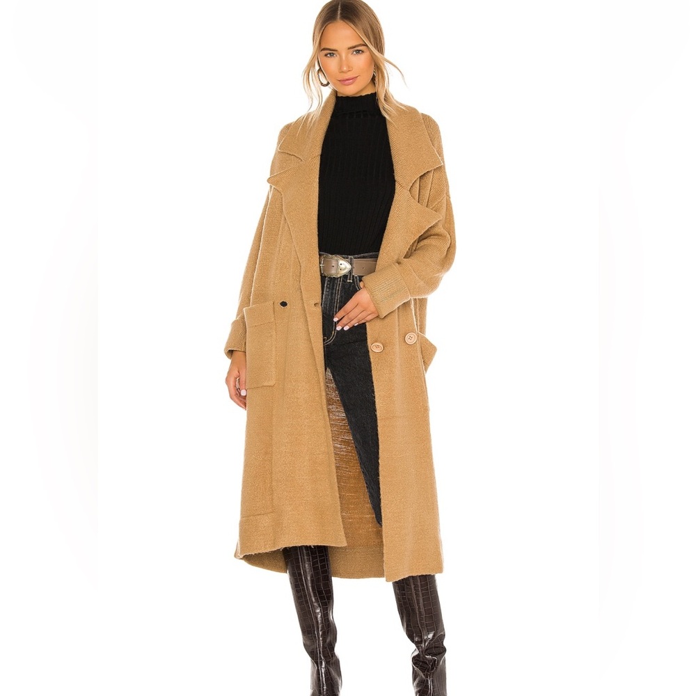 Show Me Your Mumu Melrose Sweater Jacket in a camel color Size XS